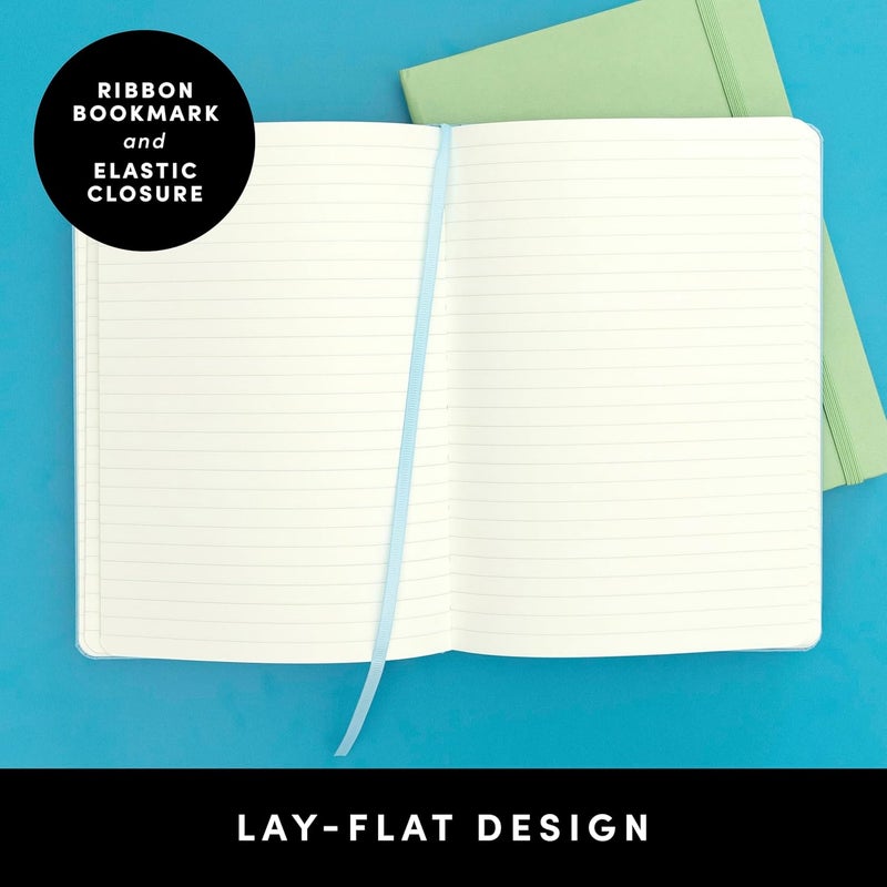 PAPERAGE Lined Journal Notebook, (Lavender), 160 Pages, Medium 5.6 in x 8 in - 100 GSM Thick Paper – Hardcover Journaling Notebook for Work, School & Note Taking - Image 3